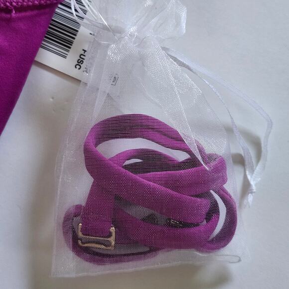 Anne Cole Live in Color Twist Front Shirred One Piece Swimsuit Fushia Size 6 - Picture 9 of 9